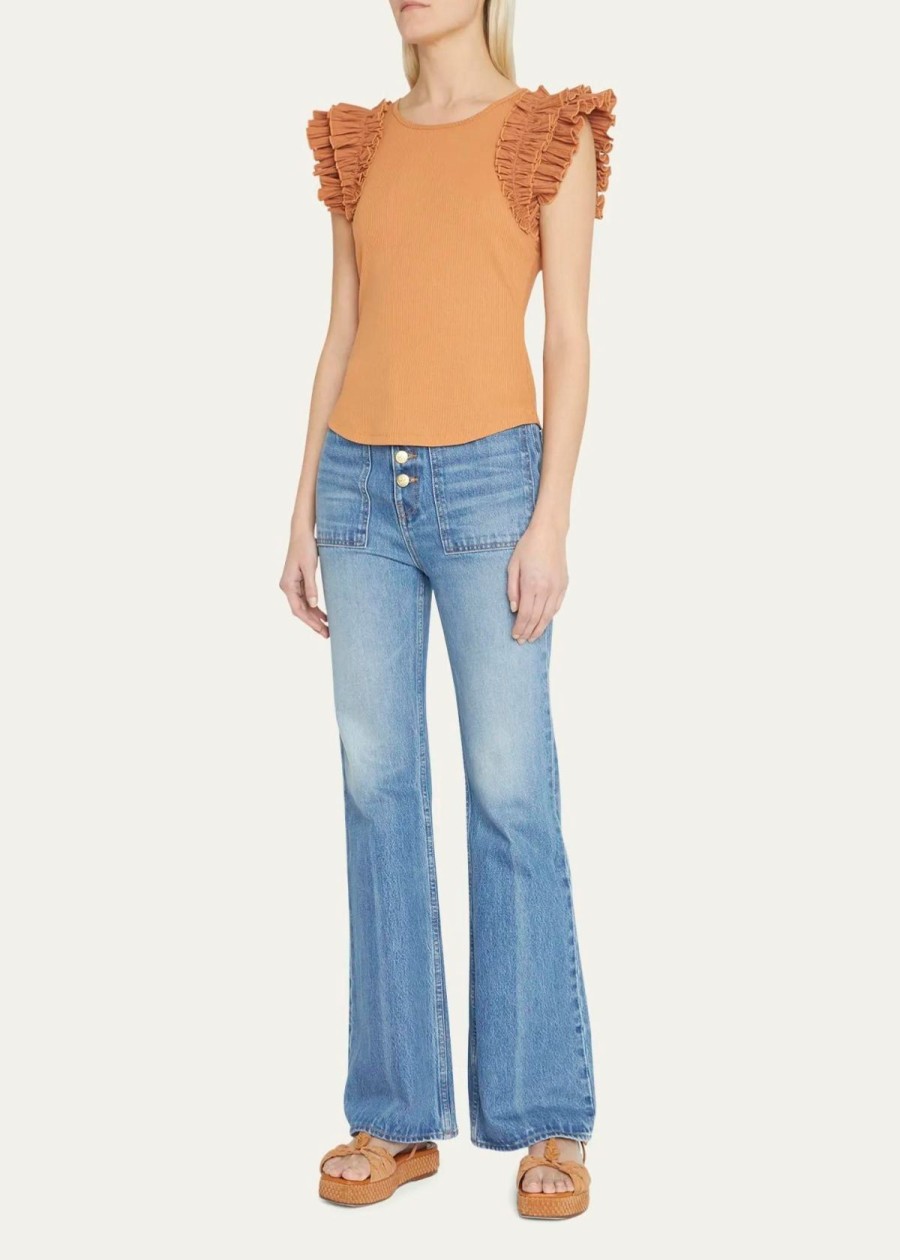 Clothing Ulla Johnson | Ulla Johnson Lilo Top Chestnut