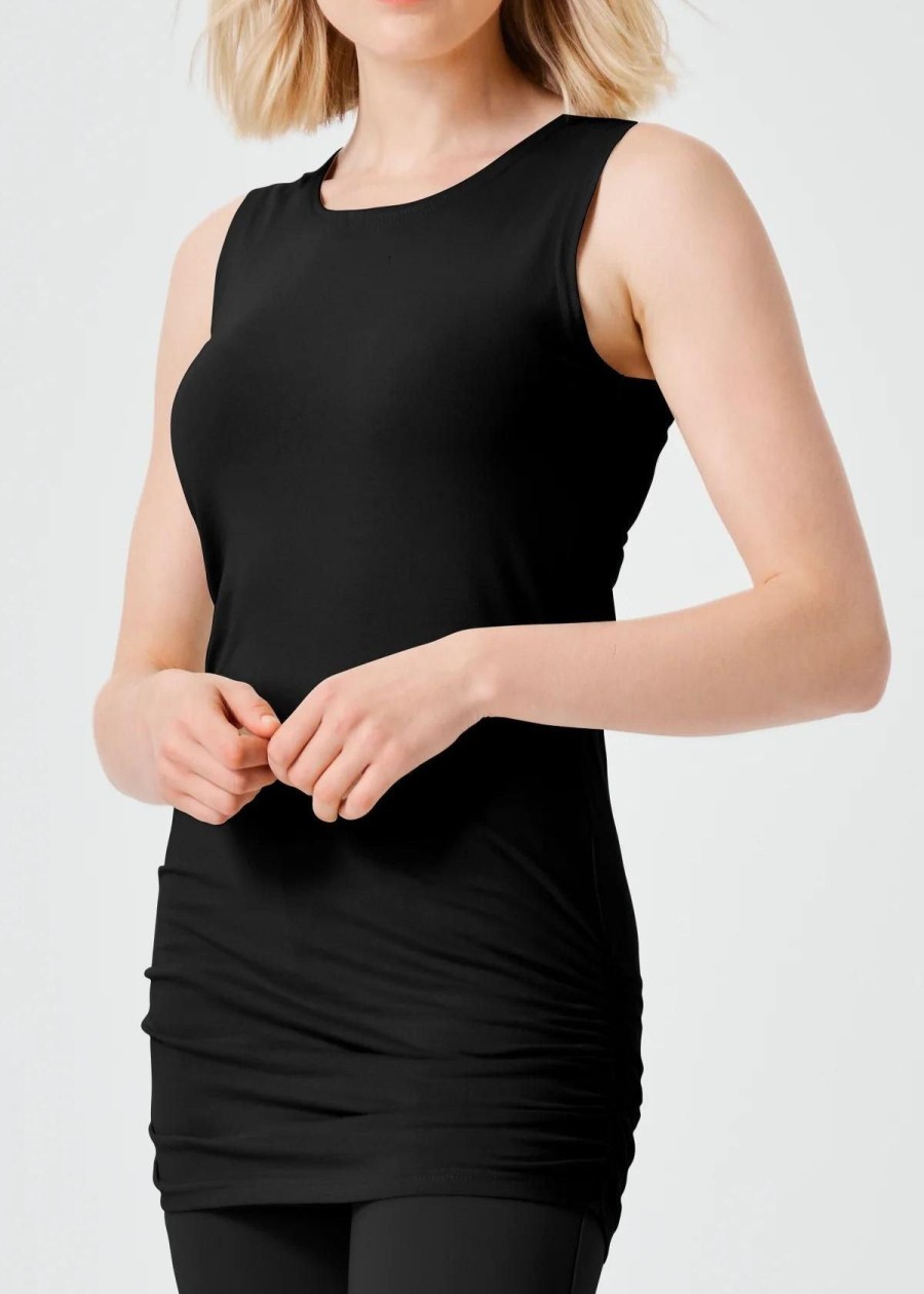 Clothing Planet by Lauren G | Planet Ruched Tank Black