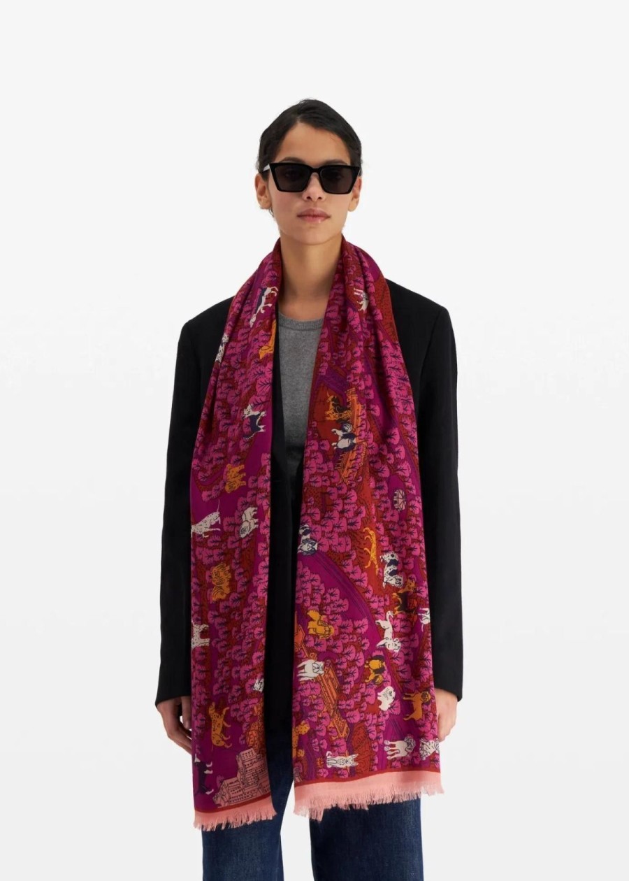 Accessories INOUI EDITIONS | Inoui Editions Central Park 70 Scarf - Fuschia