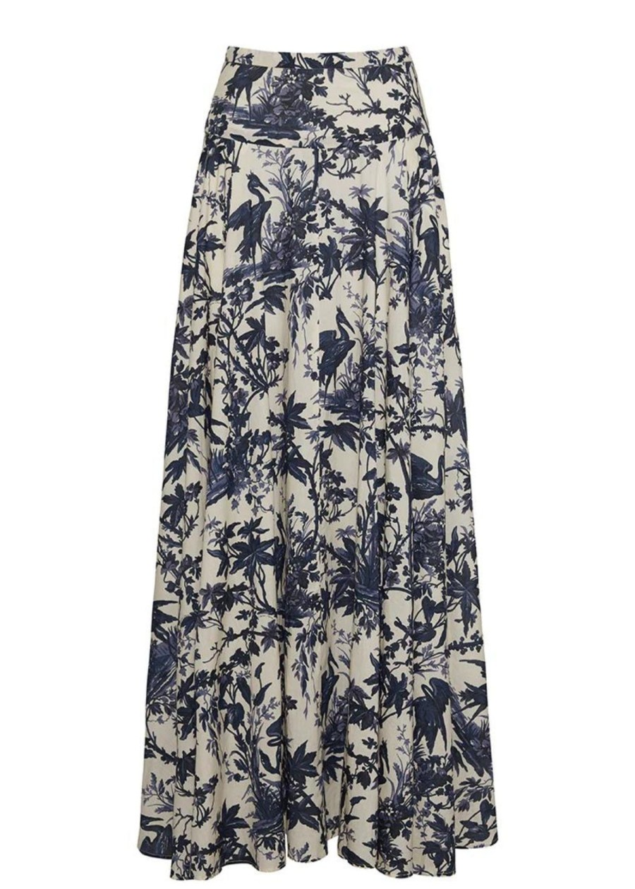 Clothing Cara Cara | Cara Cara Gabriella Skirt Heron Navy