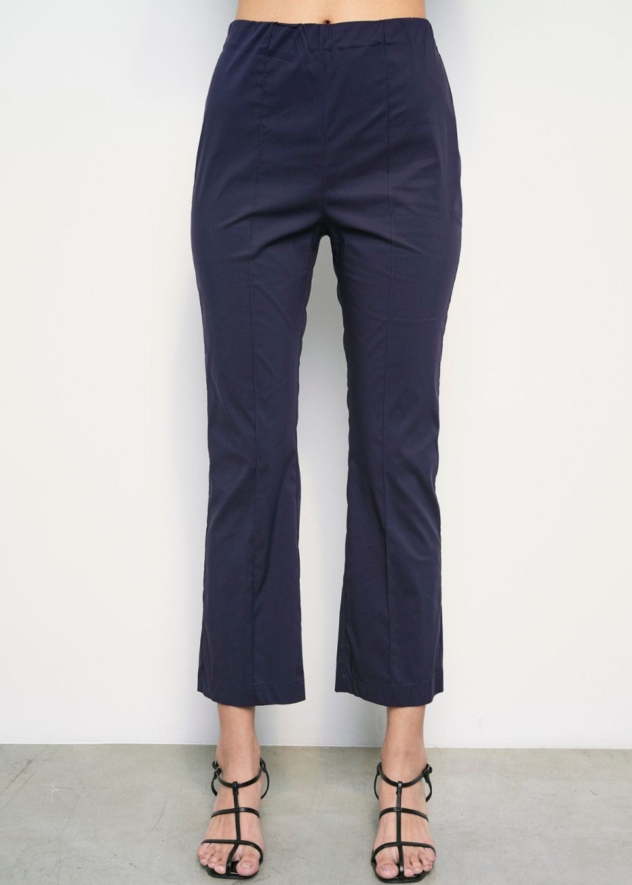 Clothing MeimeiJ | Meimeij Crop Pant Navy