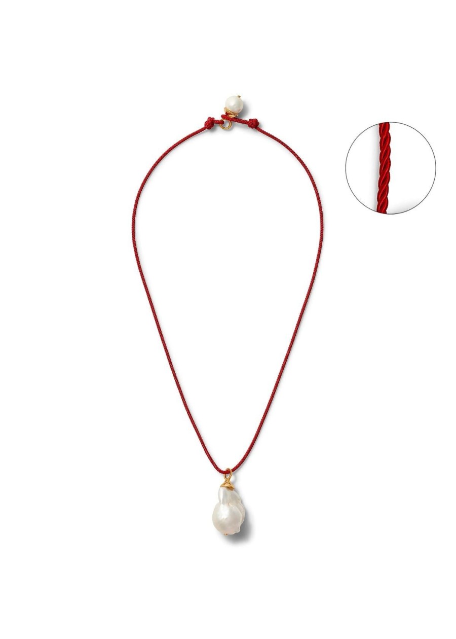 Accessories Catherine Canino Necklaces | Catherine Canino Baroque Coco Pendant Red