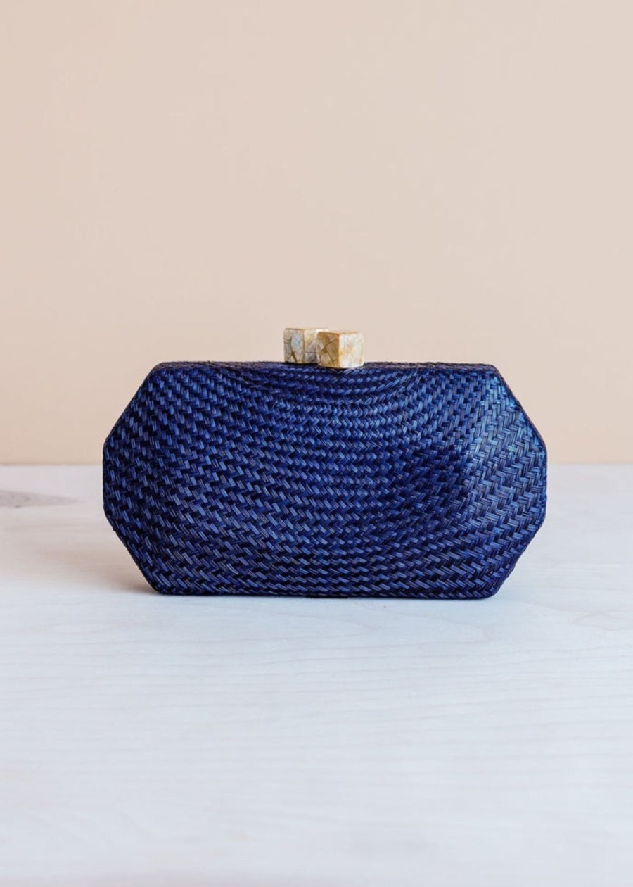 Accessories LIKHÂ | Likha Sarsuela Classic Handwoven Clutch Navy