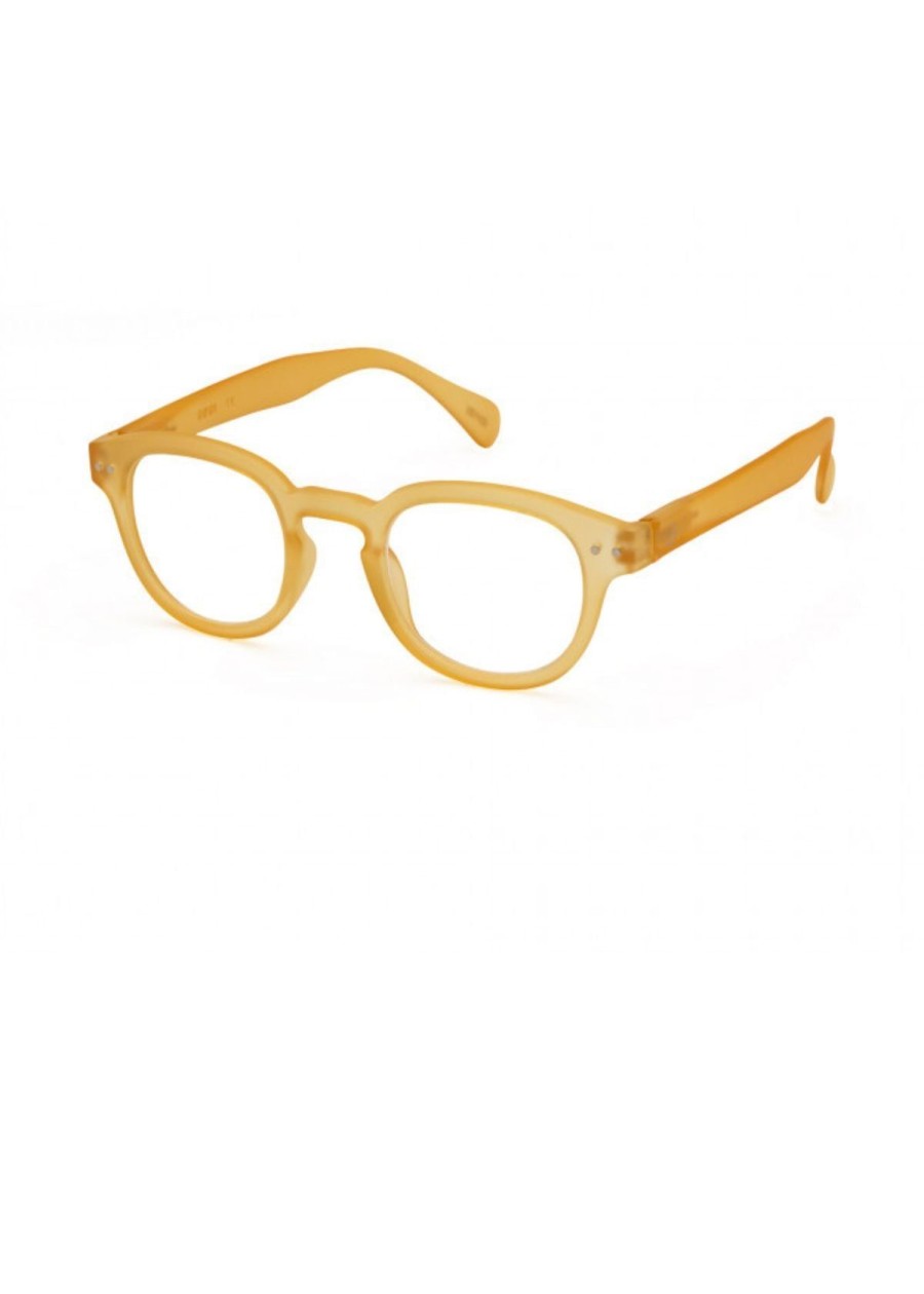 Accessories Izipizi | Izipizi Retro Square Reading Glasses In Yellow Honey