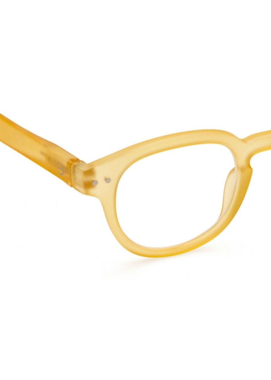 Accessories Izipizi | Izipizi Retro Square Reading Glasses In Yellow Honey