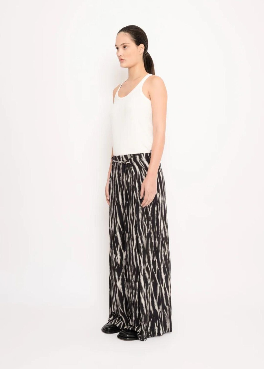 Clothing UMA | Raquel Davidowicz | Uma | Raquel Davidowicz Papel Wrapped Print Pant Black