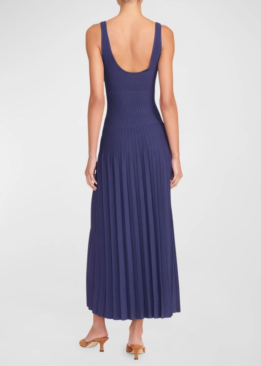 Clothing Staud | Staud Ellison Dress Navy