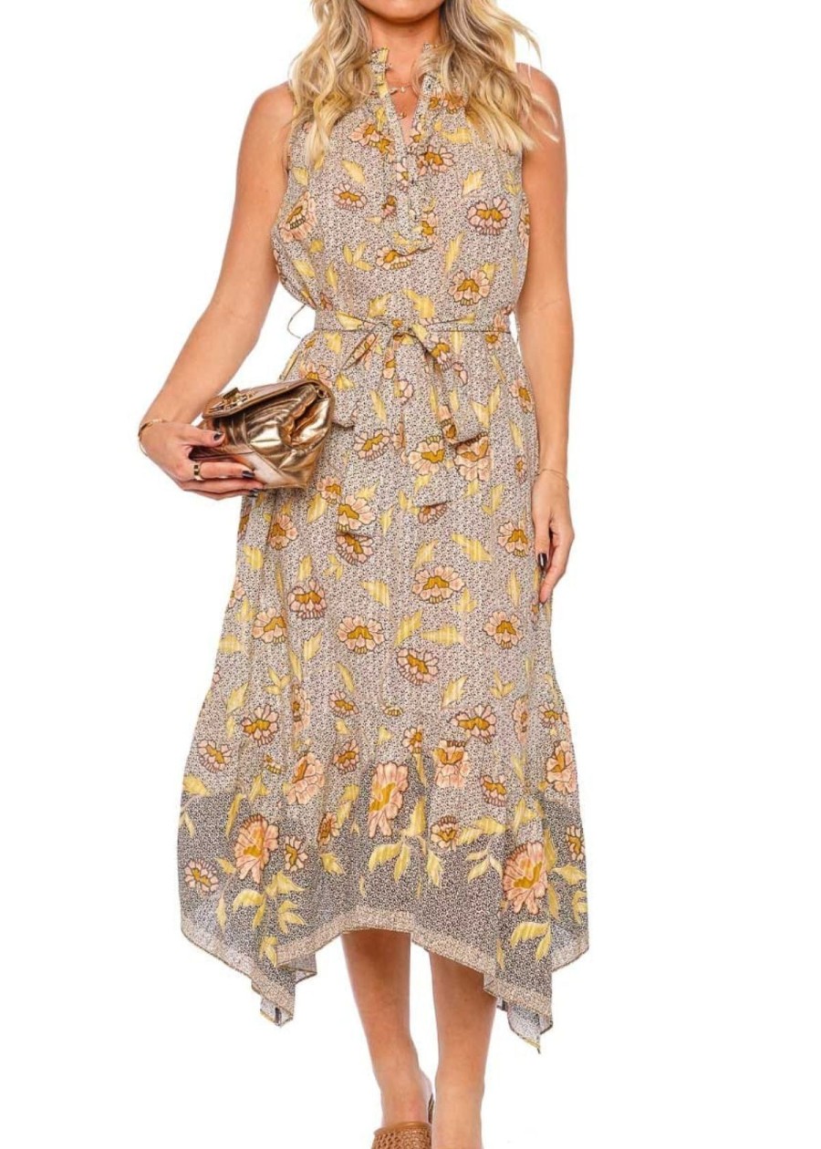 Clothing Ulla Johnson | Ulla Johnson Beverly Dress Chrysanthemum Print