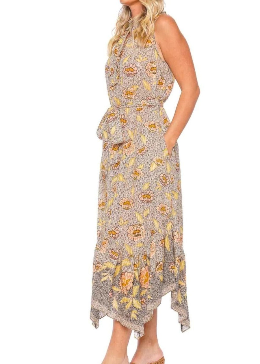 Clothing Ulla Johnson | Ulla Johnson Beverly Dress Chrysanthemum Print