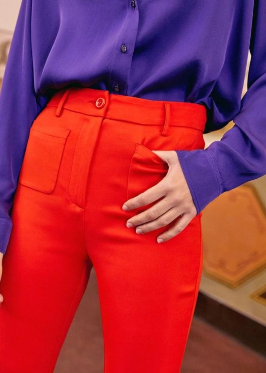 Clothing Momonì | Momoni Gilbert Pant Red