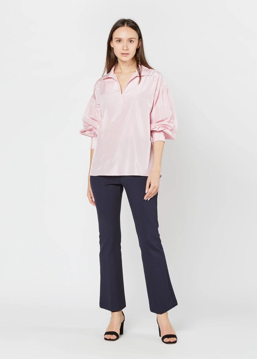 Clothing ANN MASHBURN | Ann Mashburn Iris Top Light Pink