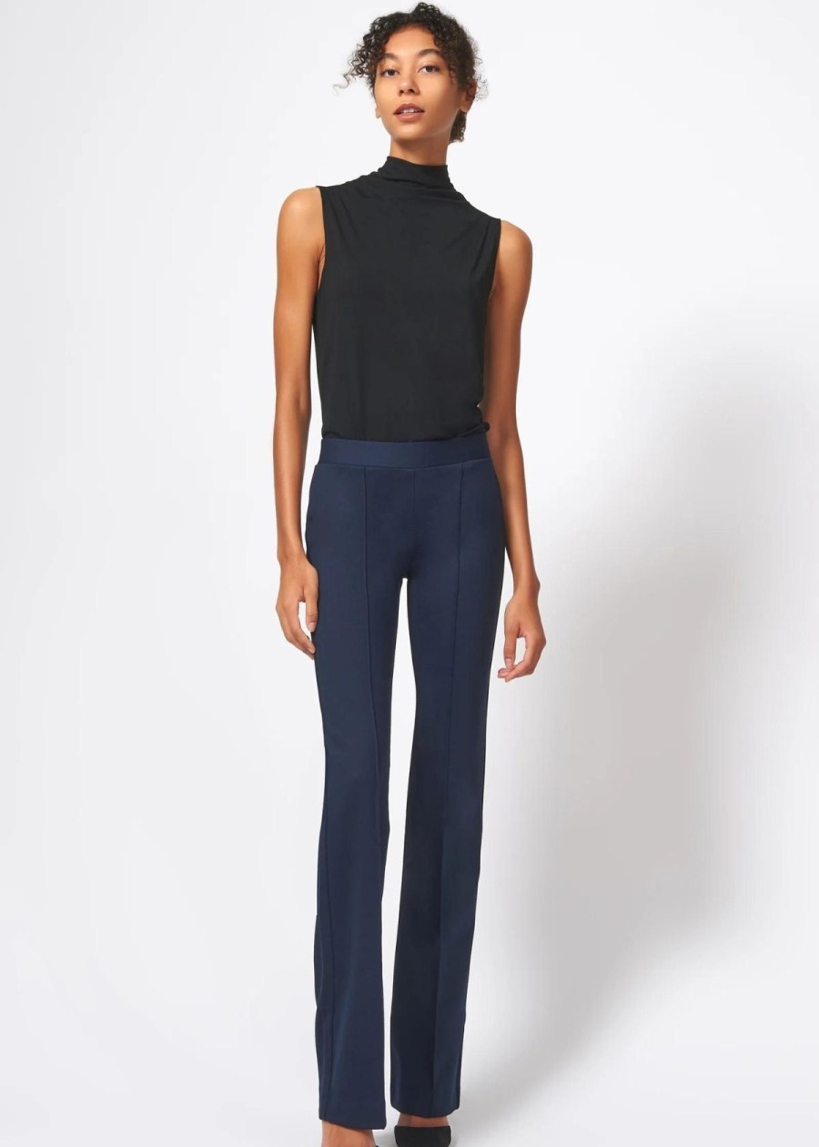 Clothing Kal Rieman | Kal Rieman Pintuck Column Pant Navy