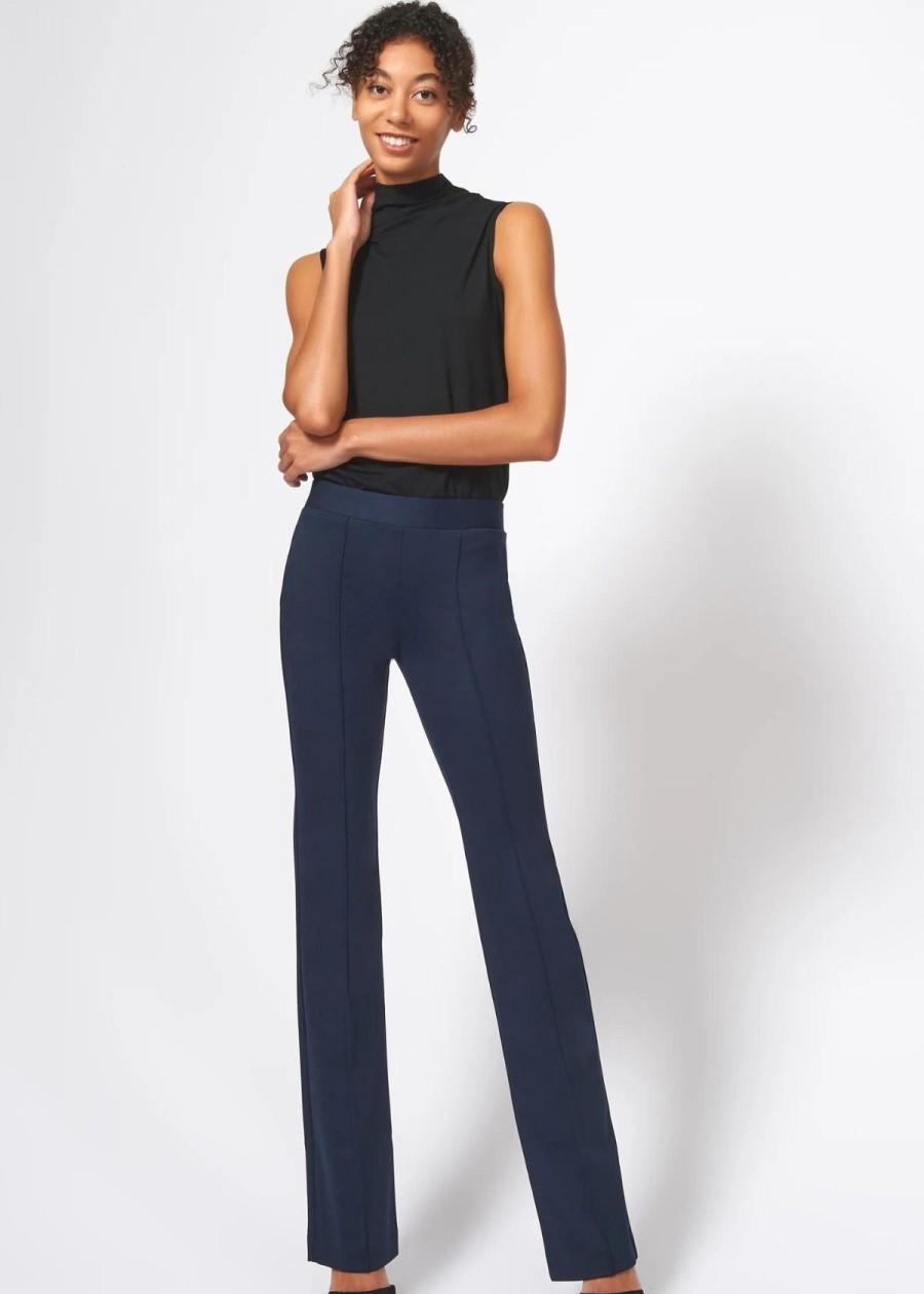 Clothing Kal Rieman | Kal Rieman Pintuck Column Pant Navy