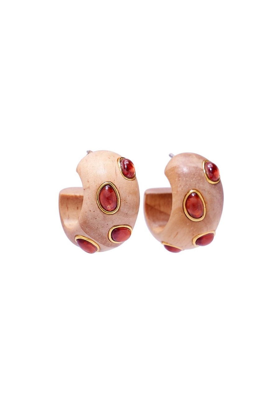 Accessories Lizzie Fortunato Earrings | Lizzie Fortunato Acacia Earring - Pink Rhodolite