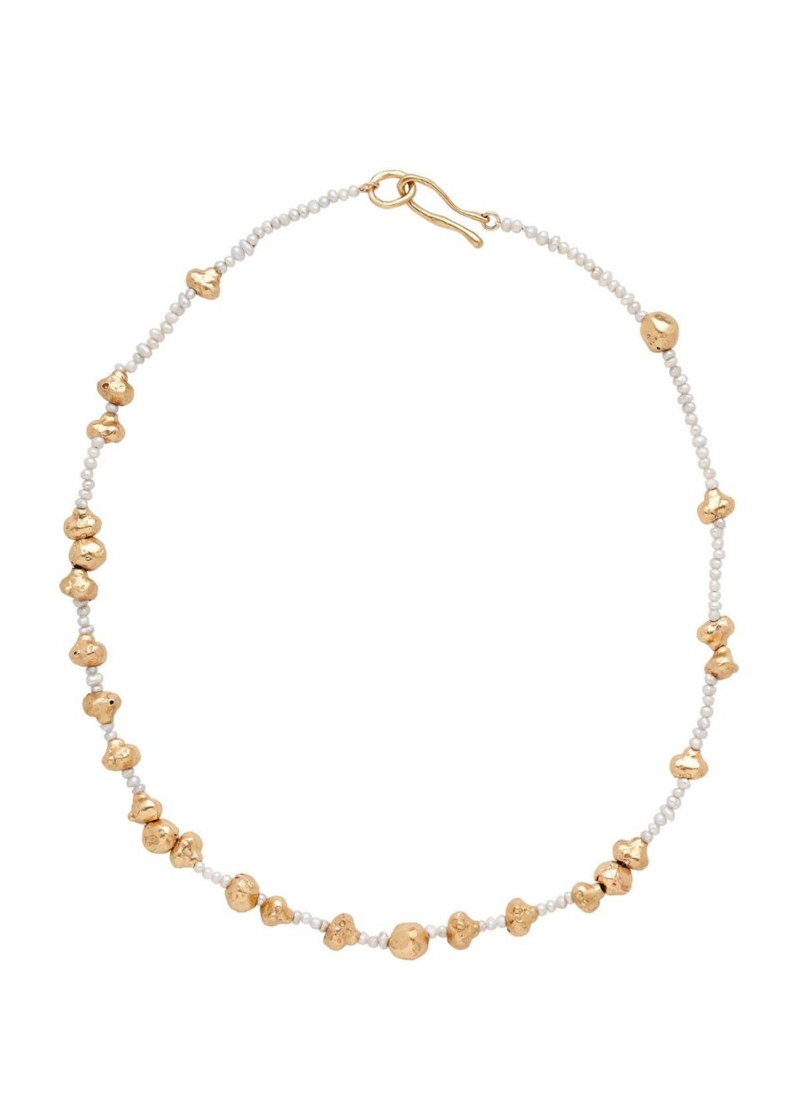 Accessories Julie Cohn Design Necklaces | Julie Cohn Design Venezia Pearl Bronze Necklace