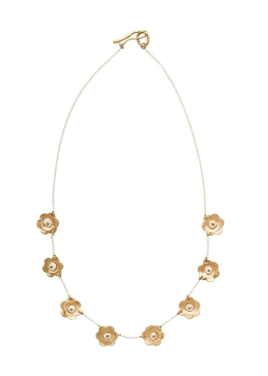 Accessories Julie Cohn Design Necklaces | Julie Cohn Design Daisy Bronze Chain Necklace