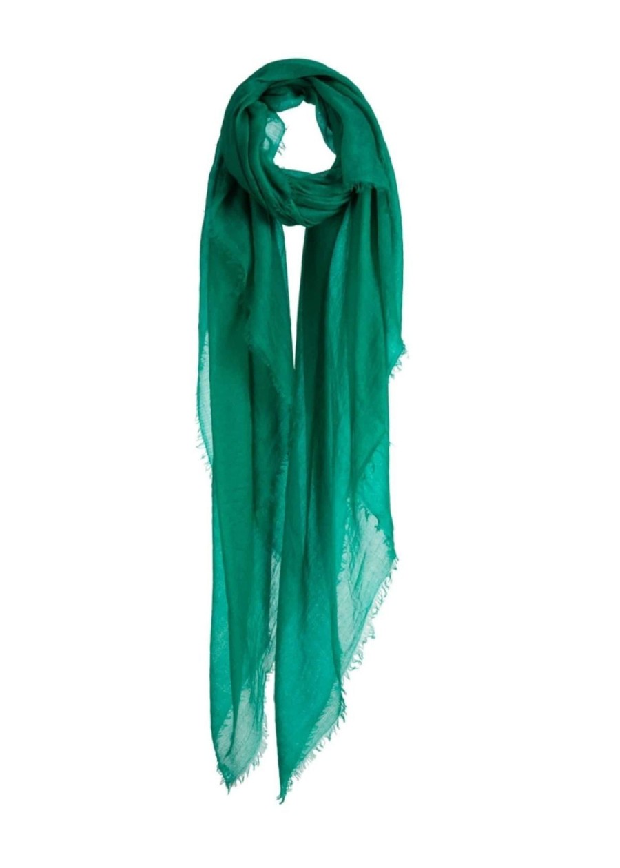 Accessories Mirror in the Sky | Mirror In The Sky Gran Souffle Plain Shawl Emerald