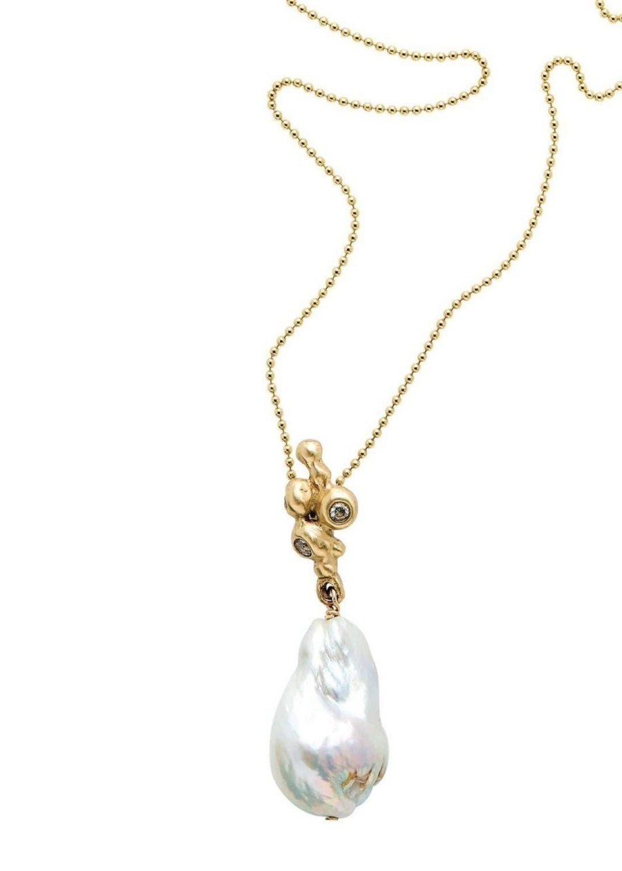 Accessories Julie Cohn Design Necklaces | Julie Cohn Design Caldera Bronze Pearl Necklace