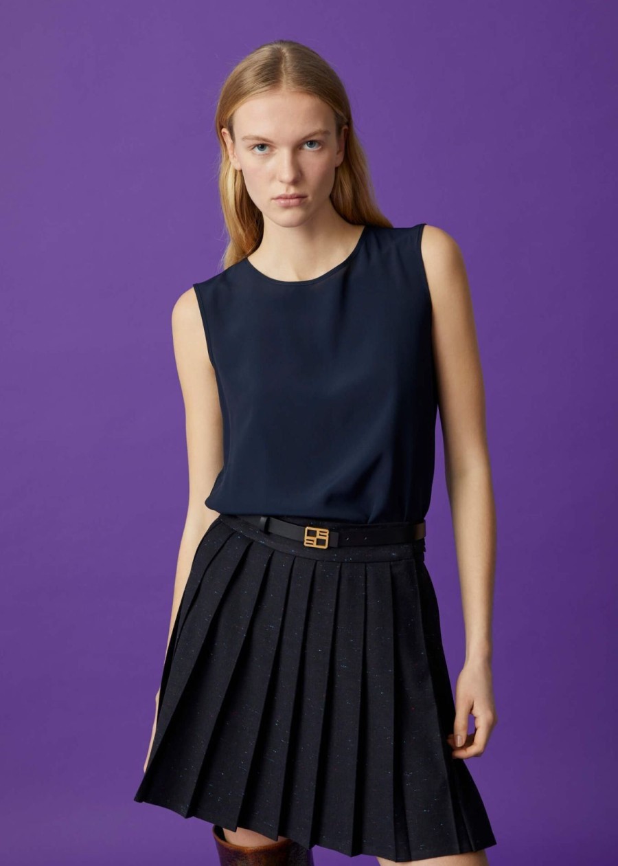 Clothing Beatrice B. | Beatrice B. Torre Sleeveless Top Navy