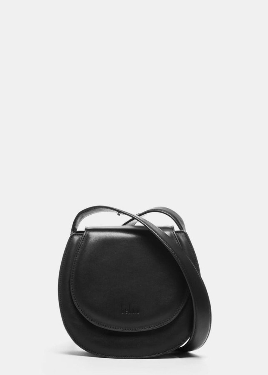 Accessories behno New York | Behno Tilda Mini Saddle Bag Convertible Handbag Black