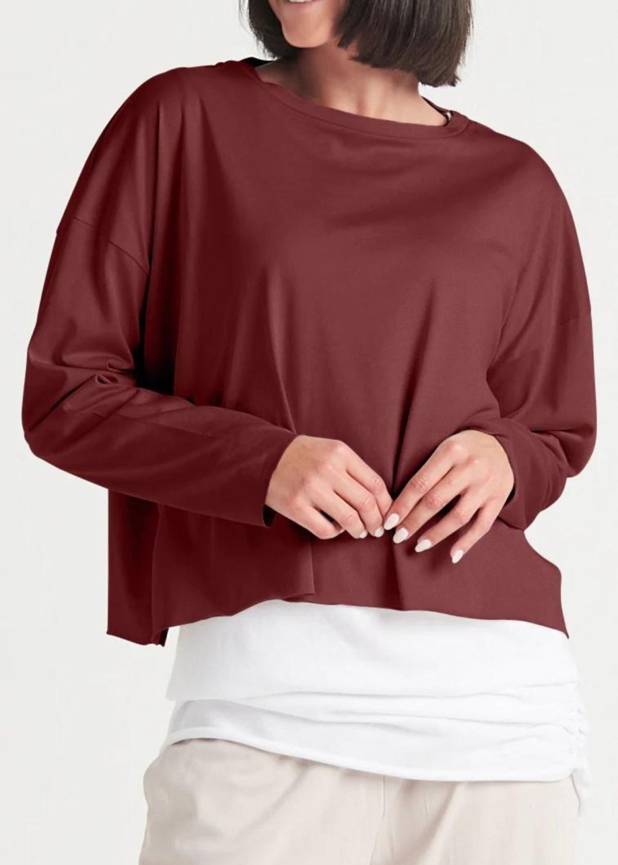 Clothing Planet by Lauren G | Planet Pima Cotton Mini Luxury Boxy Tee Port