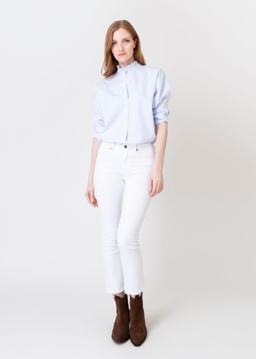 Clothing ANN MASHBURN | Ann Mashburn Gracen Shirt Sky