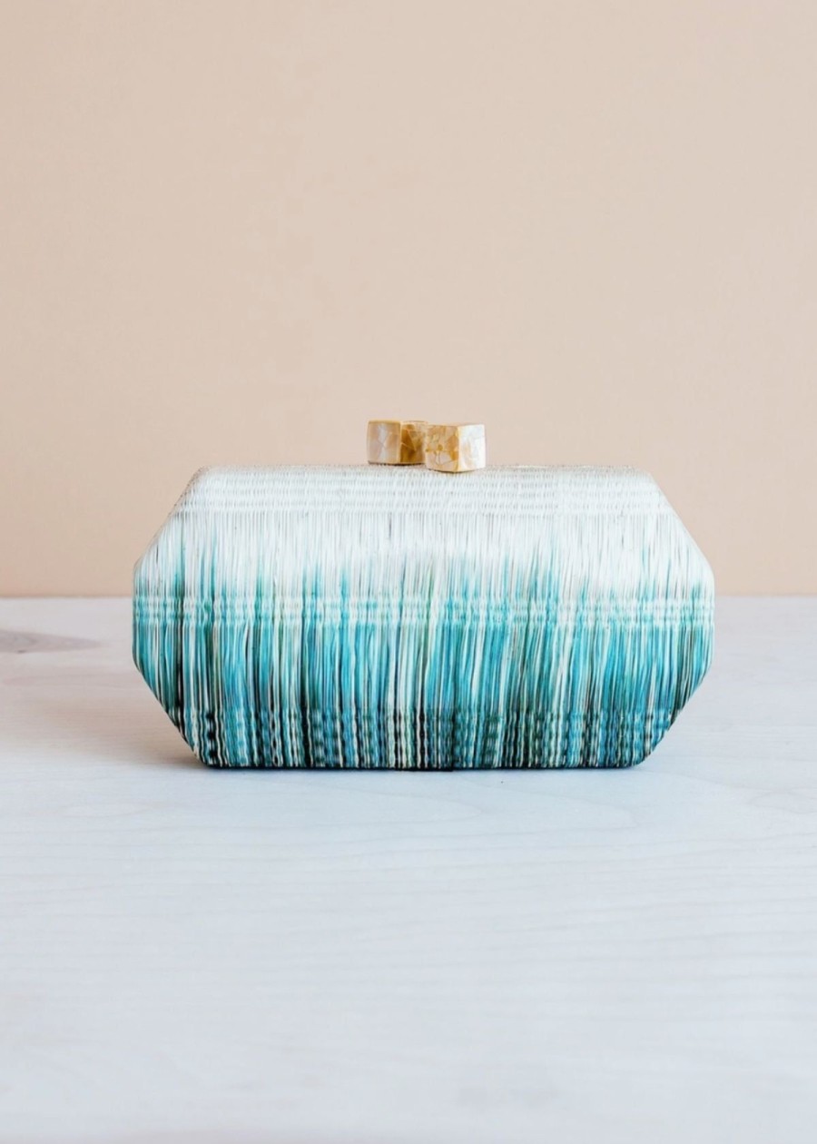 Accessories LIKHÂ | Likha Handwoven Clutch Teal