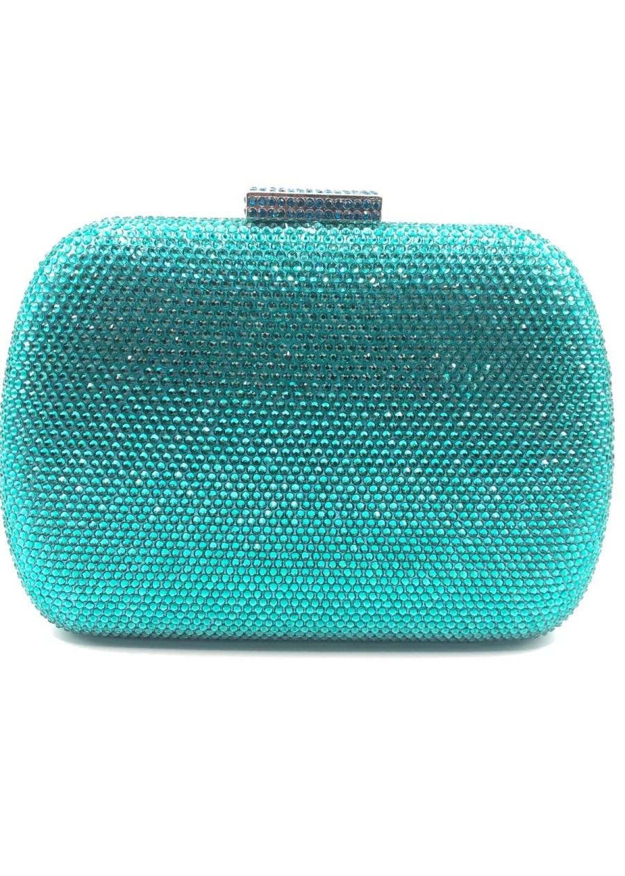 Accessories Serpui | Serpui Angel Crystal Clutch Handbag Blue Zircon