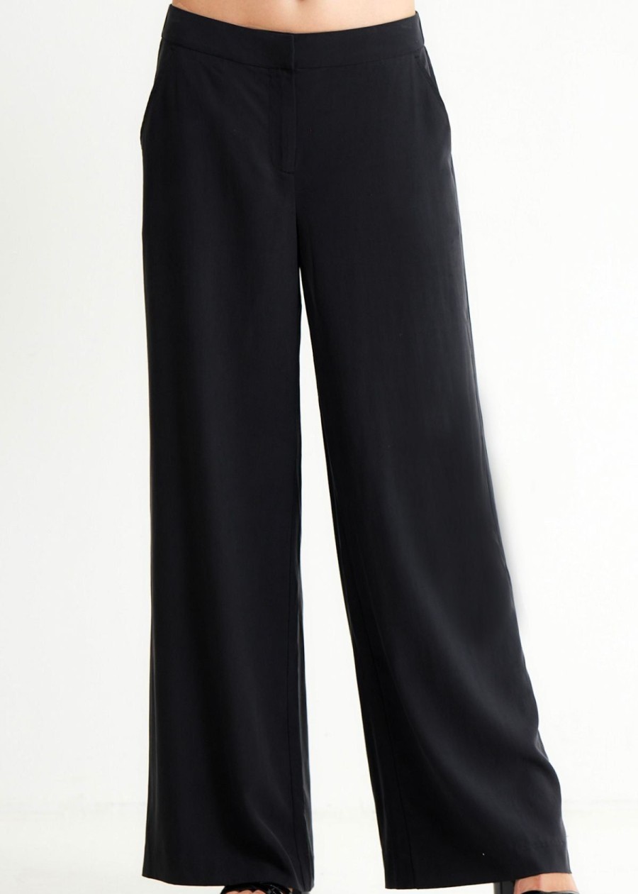 Clothing Go Silk | Go Silk "Go Easy" Pant Redux Washed Black