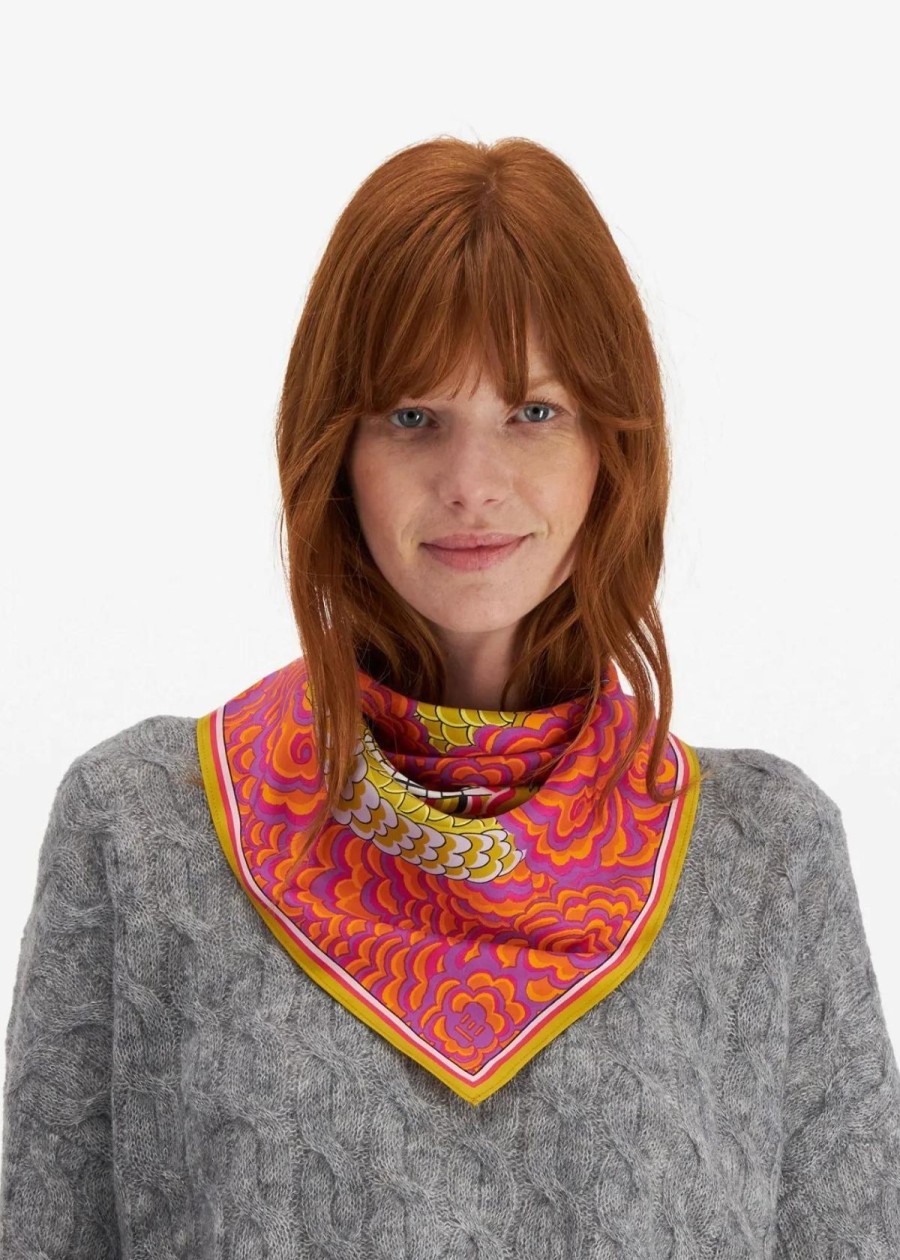 Accessories INOUI EDITIONS | Inoui Editions Dragon Square 65 Scarf - Fuchsia