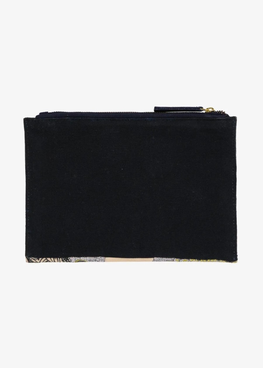 Accessories INOUI EDITIONS | Inoui Editions Mangus Embroidered Pouch - Navy