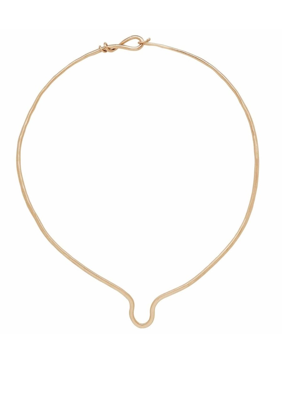 Accessories Julie Cohn Design Necklaces | Julie Cohn Hammered Bronze Collar