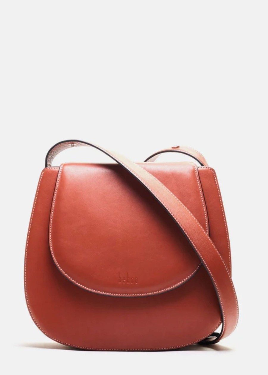 Accessories behno New York | Behno Tilda Saddle Bag Convertible Handbag Terracotta