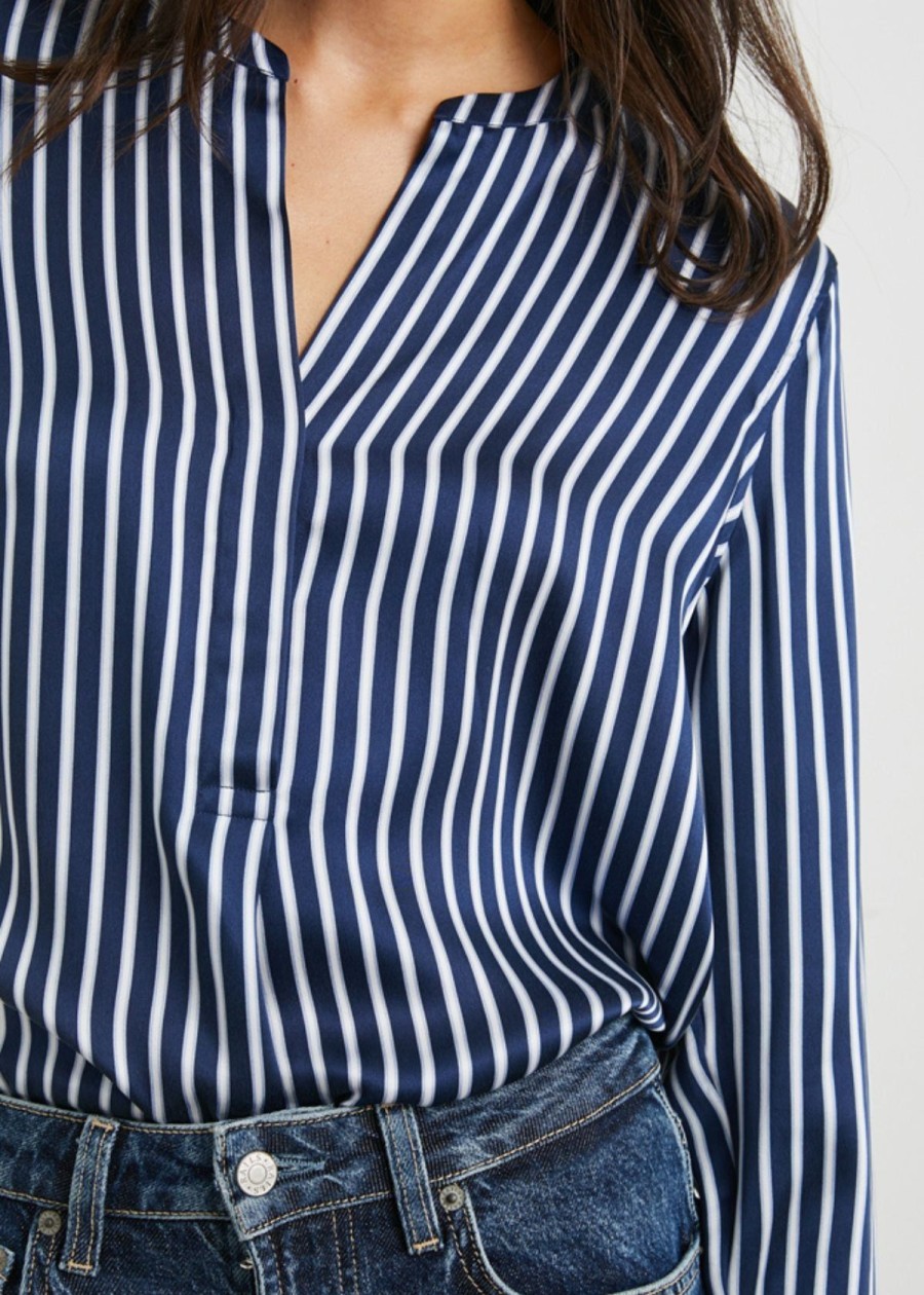 Clothing Rails | Rails Pearl Top Navy Kent Stripe