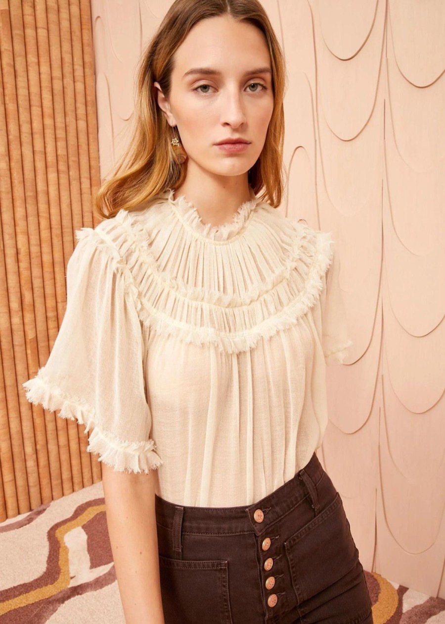 Clothing Ulla Johnson | Ulla Johnson Zuri Top Alabaster