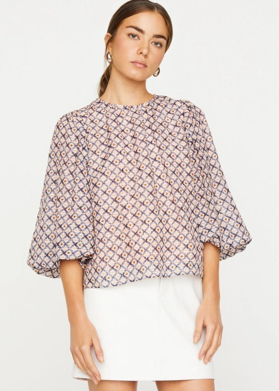 Clothing Marie Oliver | Marie Oliver Harly Top Blush Lattice