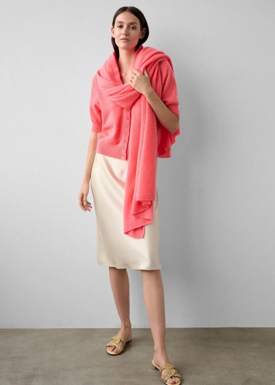 Accessories White + Warren | White + Warren Cashmere Travel Wrap Popsicle Heather