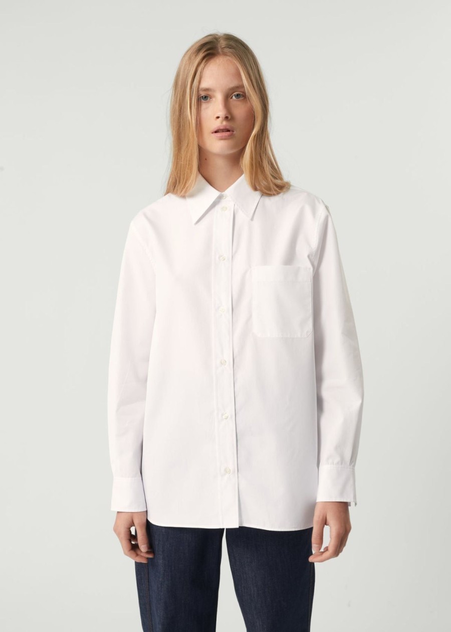 Clothing Soeur | Soeur Saphir Cotton Shirt White